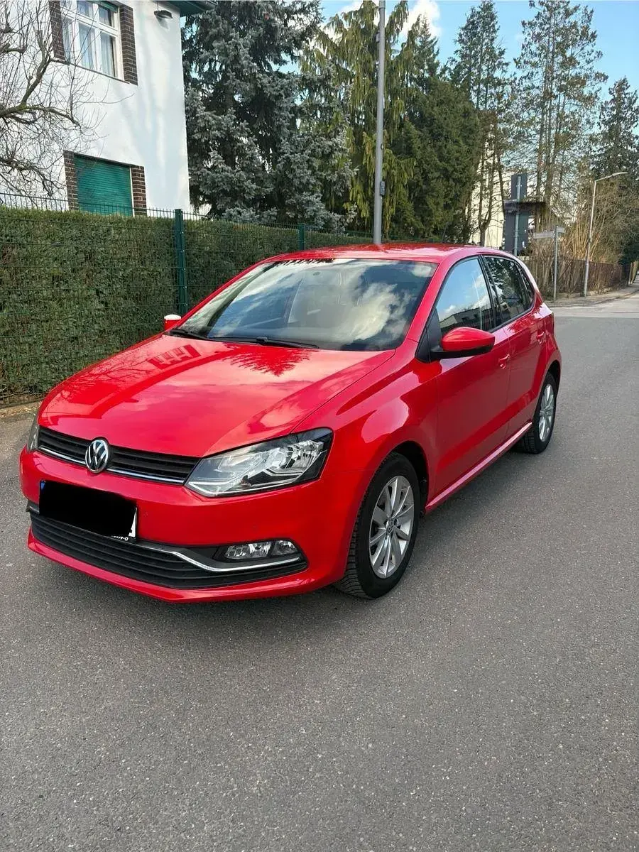 Gebraucht VW Polo Comfortline 60 PS (44 kW) 2017 Rot Kleinwagen