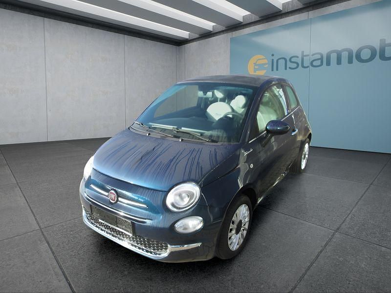 Blau Gebraucht 2021 Fiat 500C Cabrio | 14.399 € (Fairer Preis) - Bild 1/4