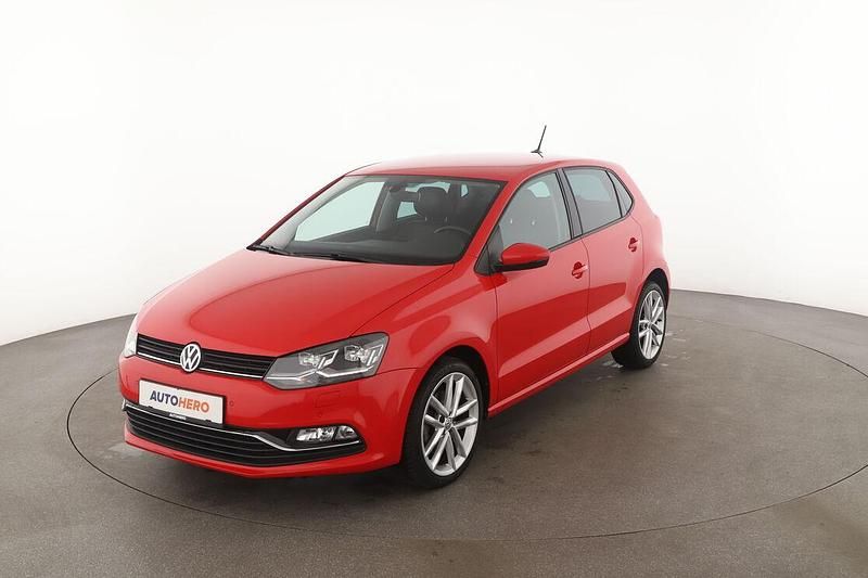 Rot Gebraucht 2015 VW Polo Highline Limousine | 10.090 € (Fairer Preis) - Bild 1/3