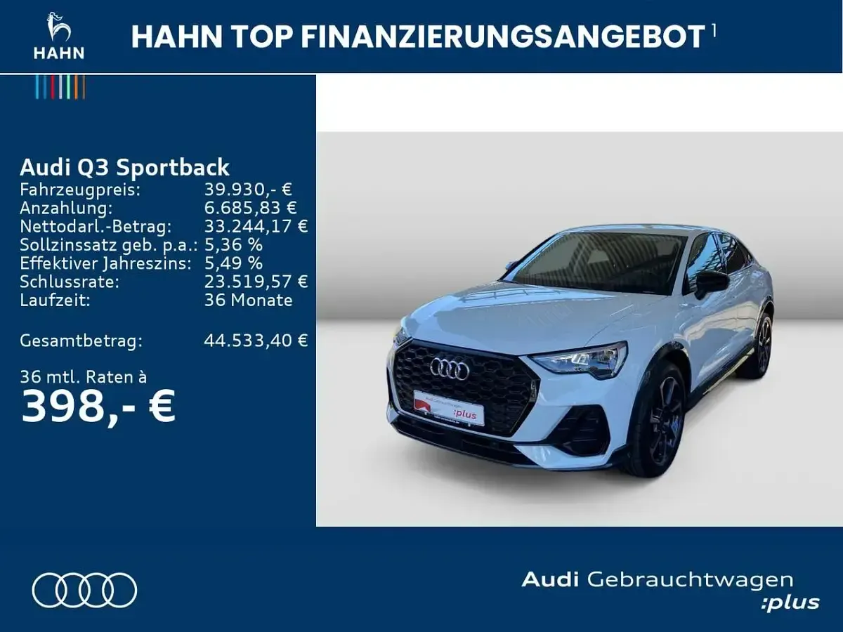 Gebraucht Audi Q3 S-Line 150 PS (110 kW) 2025 Gletscherweiß metallic SUV