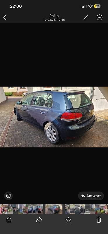 Gebraucht VW Golf VI Trendline 80 PS (58 kW) 2009 Blau Kleinwagen