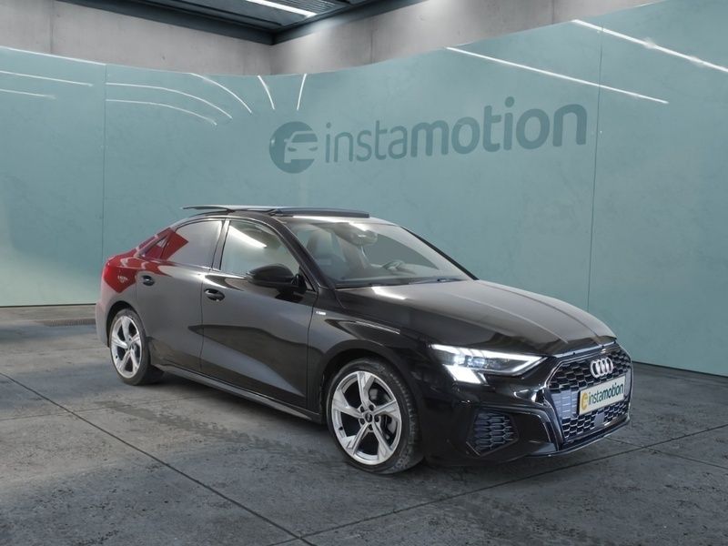 Schwarz Gebraucht 2024 Audi A3 S-Line Limousine | 35.740 € (Teuer) - Bild 1/1