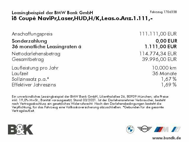 Gebraucht BMW i8 374 PS (275 kW) 2020 Grau metallic Coupé