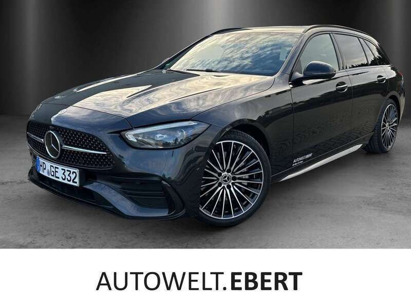 Lack graphitgrau Gebraucht 2024 Mercedes C220 AMG Kombi | 52.980 € - Bild 1/4