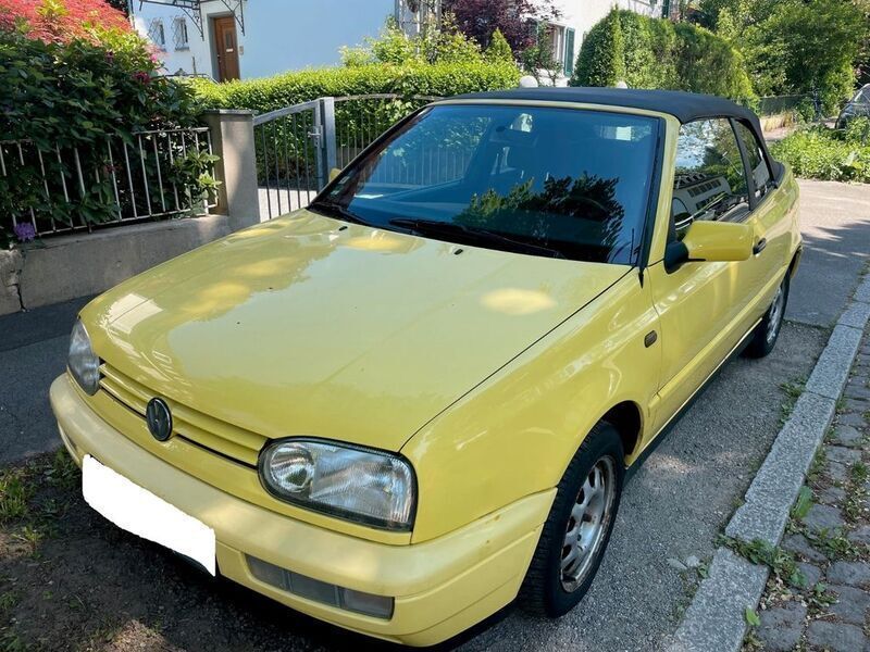 Gelb Gebraucht 1997 VW Golf Cabriolet Cabrio | 2.000 € (Guter Preis) - Bild 1/4