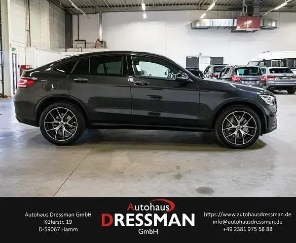 Gebraucht Mercedes GLC400d AMG line 330 PS (242 kW) 2021 Grafitgrau  metalliclack Coupé