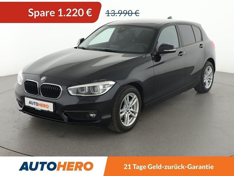 Saphirschwarz Gebraucht 2018 BMW 118 Advantage Kleinwagen | 12.520 € (Fairer Preis) - Bild 1/3