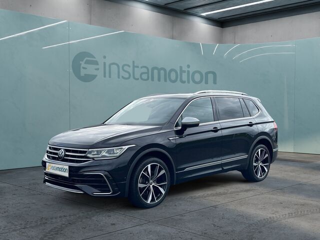 Schwarz Gebraucht 2024 VW Tiguan Allspace R-line SUV | 43.695 € (Fairer Preis) - Bild 1/2