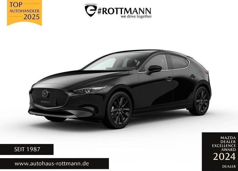 Schwarz Neu 2025 Mazda 3 Exclusive-Line Limousine | 29.970 € - Bild 1/4
