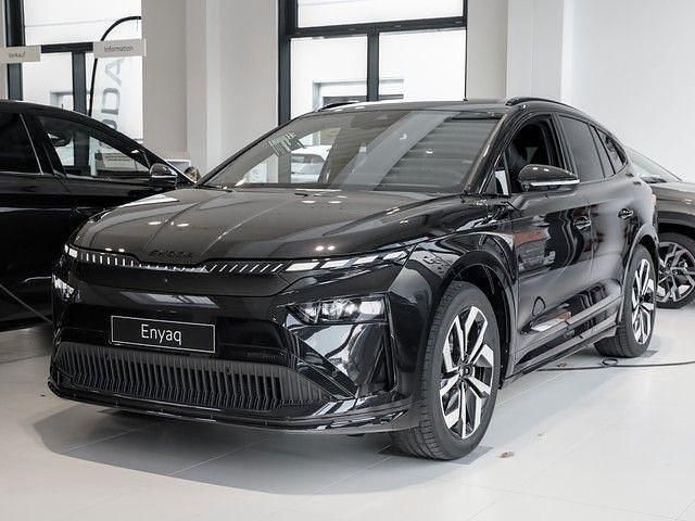 Schwarz Neu 2025 Skoda Enyaq iV SportLine SUV | 51.551 € (Fairer Preis) - Bild 1/4