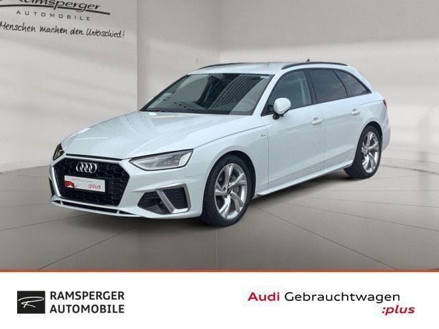 Weiß (gletscherweiß metallic) Gebraucht 2022 Audi A4 S-Line Kombi | 27.880 € (Superpreis) - Bild 1/4