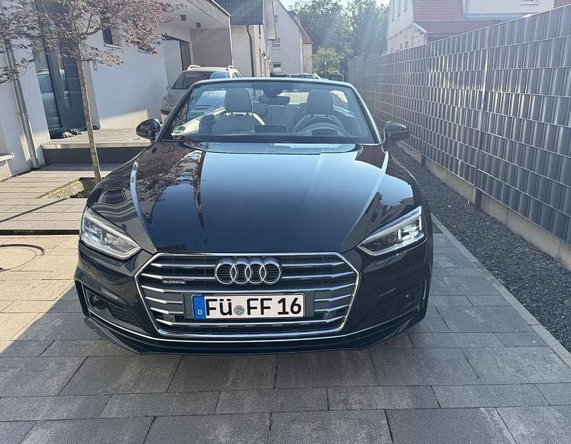 Blau Gebraucht 2017 Audi A5 Cabriolet Sport Cabrio | 28.600 € (Fairer Preis) - Bild 1/4
