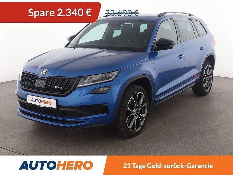 Modra race/race blue Gebraucht 2020 Skoda Kodiaq RS SUV | 30.350 € (Superpreis) - Bild 1/3