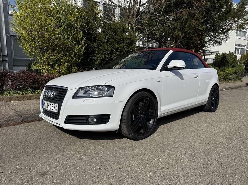 Weiß Gebraucht 2009 Audi A3 Cabriolet S-Line Cabrio | 16.500 € - Bild 1/4