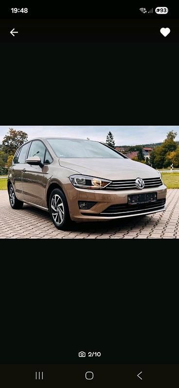 Gold Gebraucht 2017 VW Golf Sportsvan Van / Kleinbus | 15.999 € (Guter Preis) - Bild 1/4
