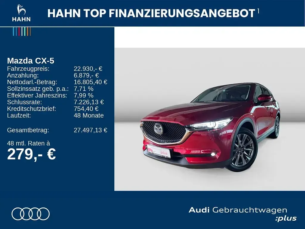Gebraucht Mazda CX-5 Sports-Line 194 PS (142 kW) 2020 Rot SUV