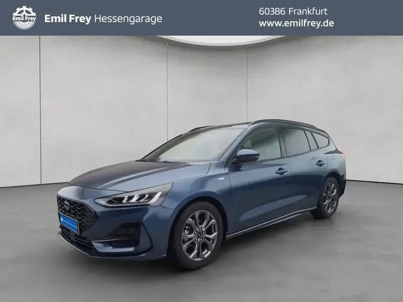 Chrome blue metallic Gebraucht 2023 Ford Focus ST-Line X Kombi | 21.550 € (Guter Preis) - Bild 1/4