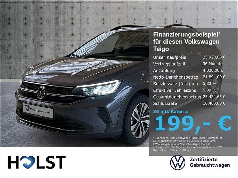 Neu VW Taigo 116 PS (85 kW) 2025 Grau SUV