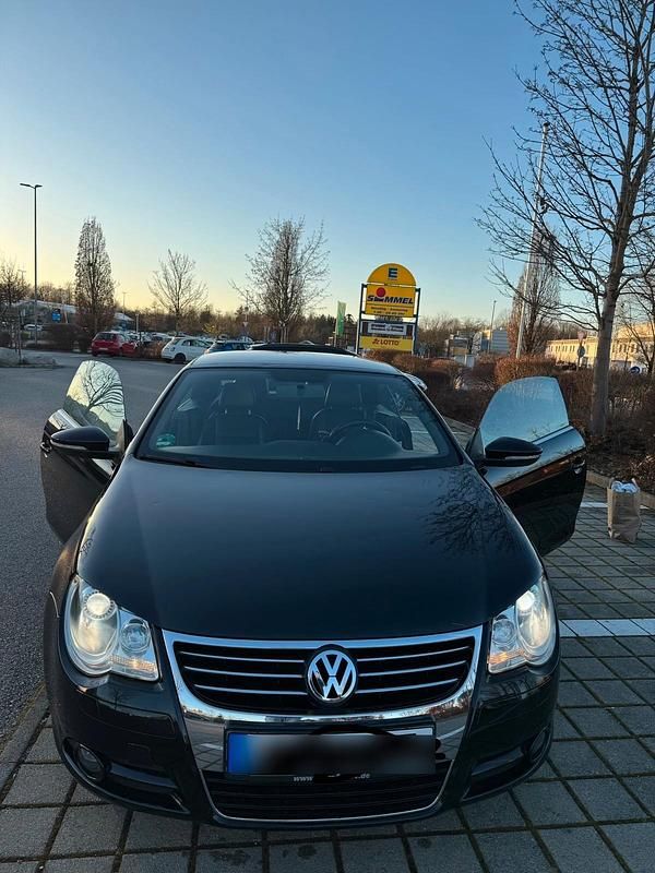 Schwarz Gebraucht 2009 VW Eos Cabrio | 3.600 € (Fairer Preis) - Bild 1/4