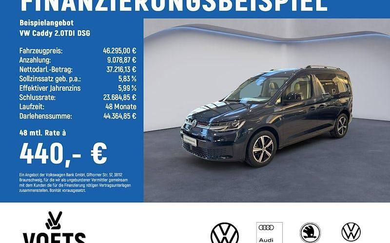 Neu VW Caddy 122 PS (89 kW) 2026 Blau Van / Kleinbus