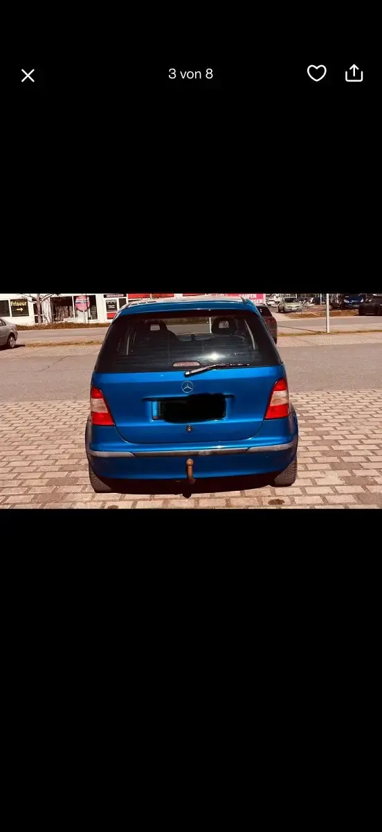 Gebraucht Mercedes A160 110 PS (80 kW) 2000 Blau Limousine