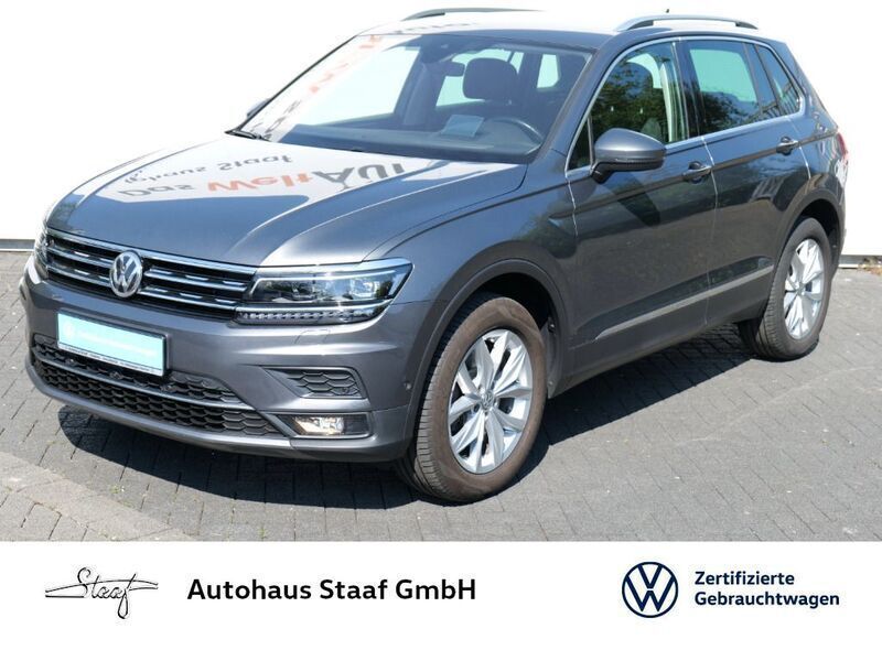 Indiumgrau metallic Gebraucht 2020 VW Tiguan Highline SUV | 35.490 € (Teuer) - Bild 1/4