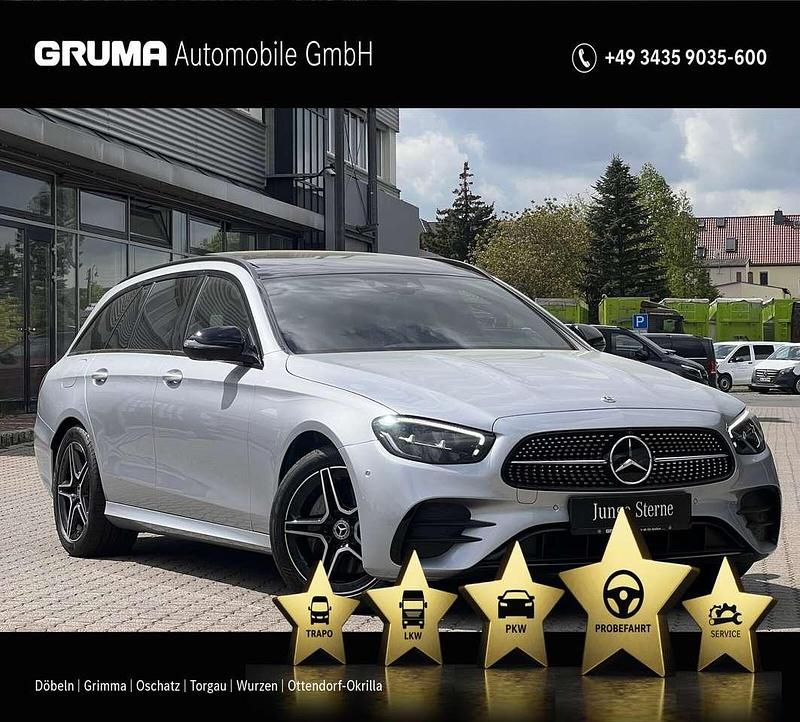 Lack hightechsilber Gebraucht 2025 Mercedes E200 AMG Kombi | 53.290 € - Bild 1/4