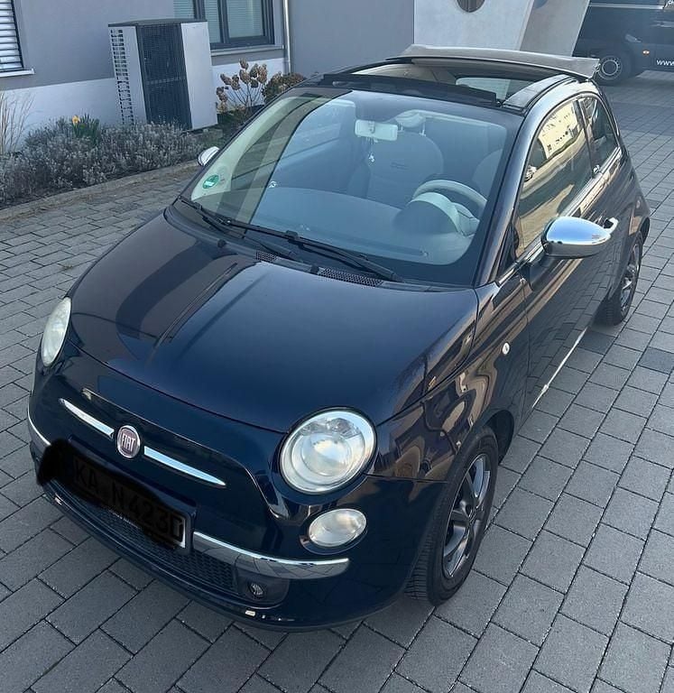 Second-hand Fiat 500C 69 CP (50 kW) 2010 Albastru Cabrio