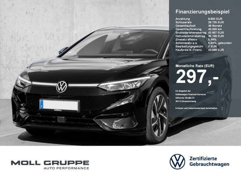 Grenadillschwarz metallic Gebraucht 2024 VW ID.7 Pro Limousine | 43.999 € (Teuer) - Bild 1/2