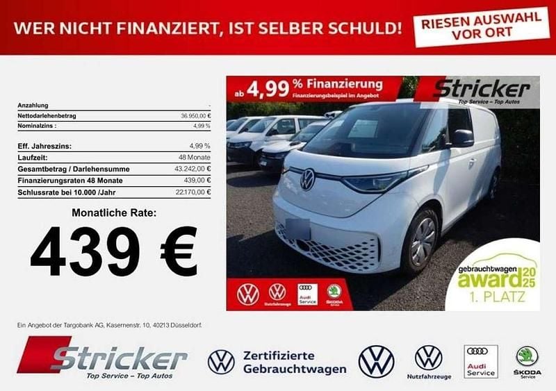 Weiß Gebraucht 2023 VW ID. Buzz Van / Kleinbus | 36.949 € - Bild 1/3