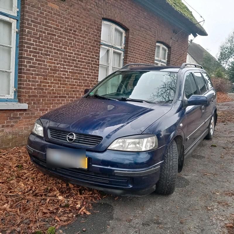 Blau Gebraucht 2000 Opel Astra Kombi | 800 € (Guter Preis) - Bild 1/4