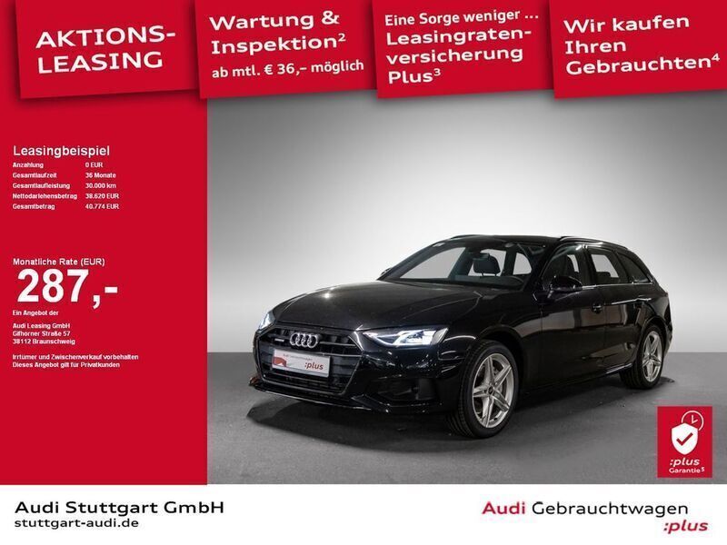 Mythosschwarz metallic Gebraucht 2024 Audi A4 Advanced Plus Kombi | 43.450 € - Bild 1/2