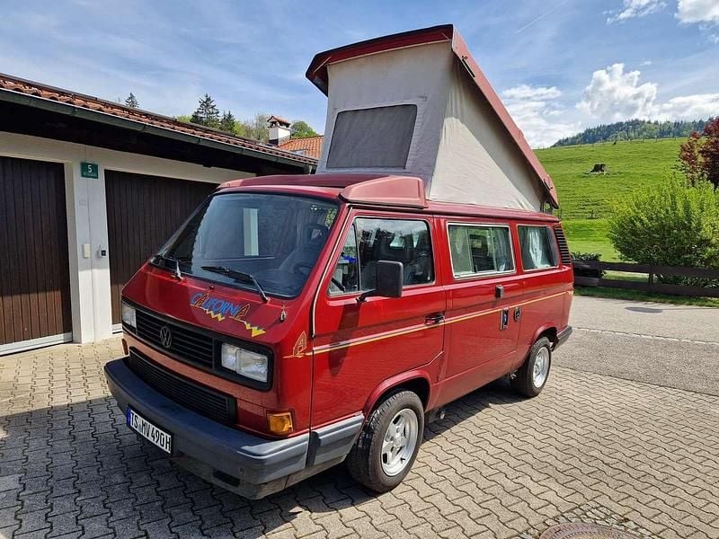 Rot Gebraucht 1990 VW T3 California Van | 12.000 € - Bild 1/4