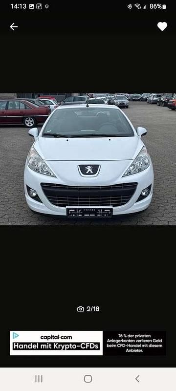 Gebraucht 2013 Peugeot 207 Cabrio | 6.490 € (Teuer) - Bild 1/4