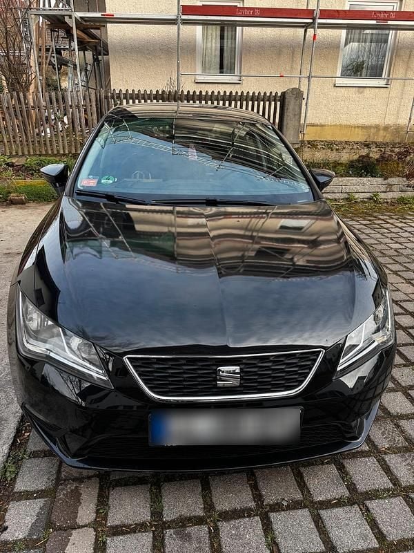 Usata Seat Leon 110 CV (80 kW) 2014 Nero Coupé