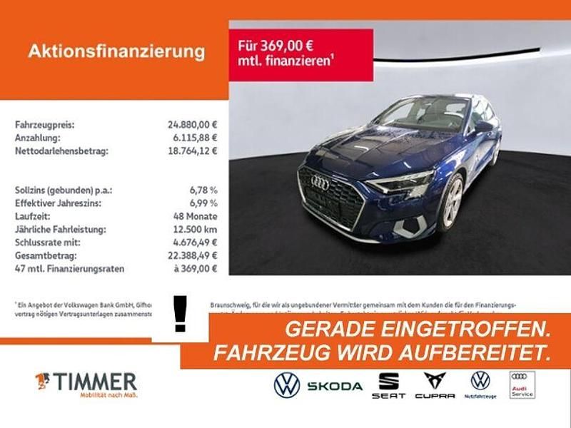 Gebraucht Audi A3 Advanced Plus 150 PS (110 kW) 2021 Navarrablau metallic Limousine