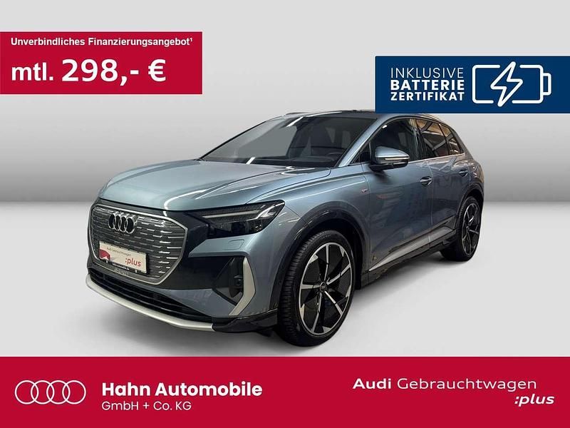 Geysirblau metallic Gebraucht 2023 Audi Q4 e-tron S-Line SUV | 39.930 € (Etwas zu teuer) - Bild 1/3