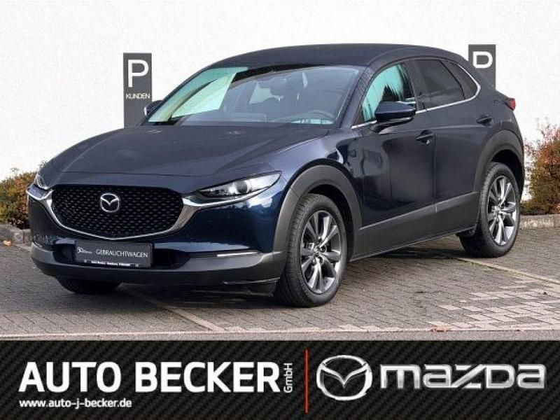 Deep crystal blue (metallic) Gebraucht 2022 Mazda CX-30 Selection SUV | 24.990 € (Fairer Preis) - Bild 1/4