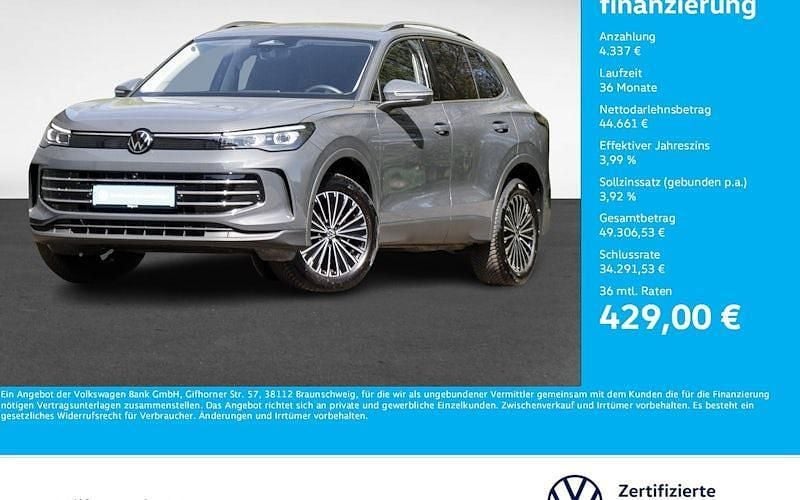 Delfingrau metallic Gebraucht 2024 VW Tiguan Elegance SUV | 48.998 € (Superpreis) - Bild 1/4