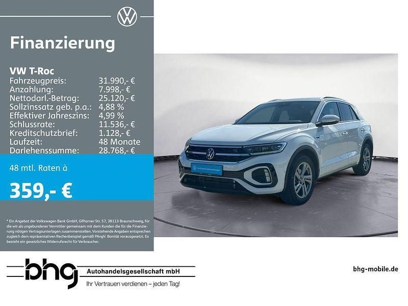 Weiß Gebraucht 2024 VW T-Roc R-line SUV | 31.990 € (Fairer Preis) - Bild 1/4