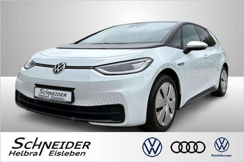 Gletscherweiss (metallic) Gebraucht 2021 VW ID.3 Pro Performance Kleinwagen | 19.430 € (Fairer Preis) - Bild 1/4