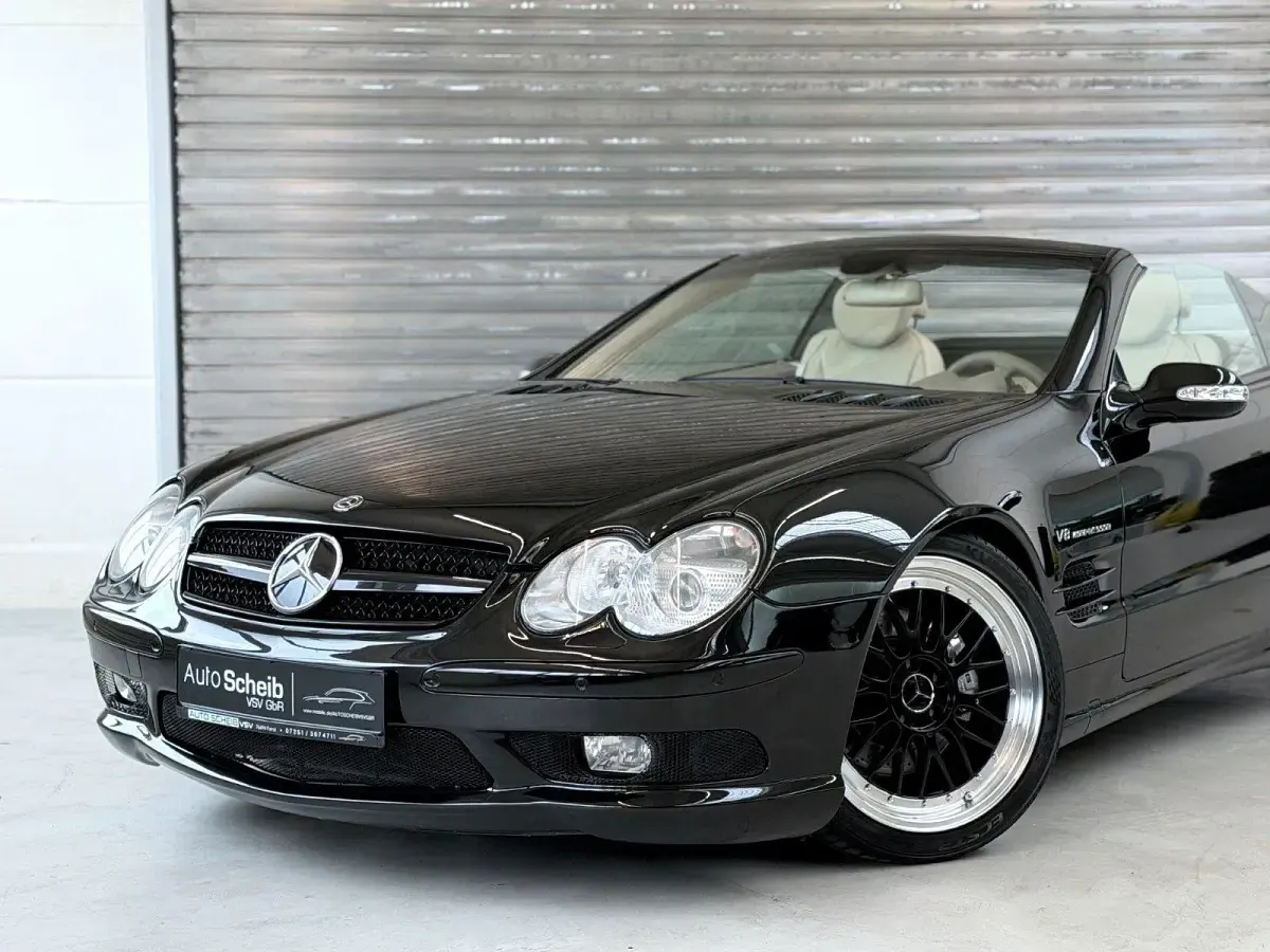 Gebraucht Mercedes SL500 AMG 306 PS (225 kW) 2003 Schwarz Cabrio