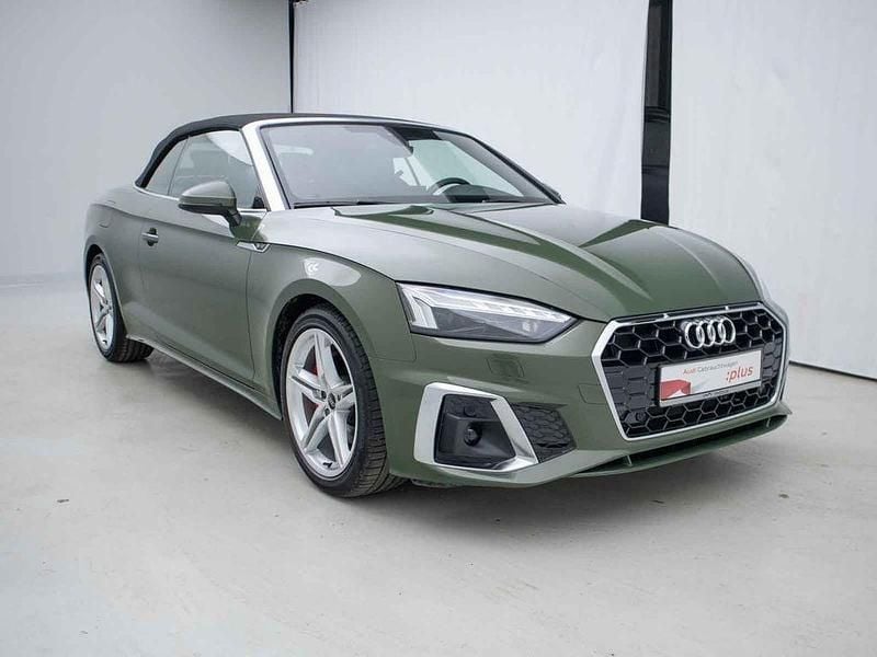 Gebraucht Audi A5 Cabriolet S-Line 204 PS (150 kW) 2024 Distriktgrün metallic/verdeck Cabrio