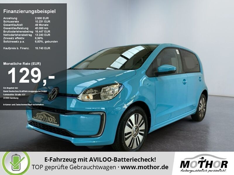 Teal blue Gebraucht 2021 VW e-up! Kleinwagen | 16.040 € (Etwas zu teuer) - Bild 1/4