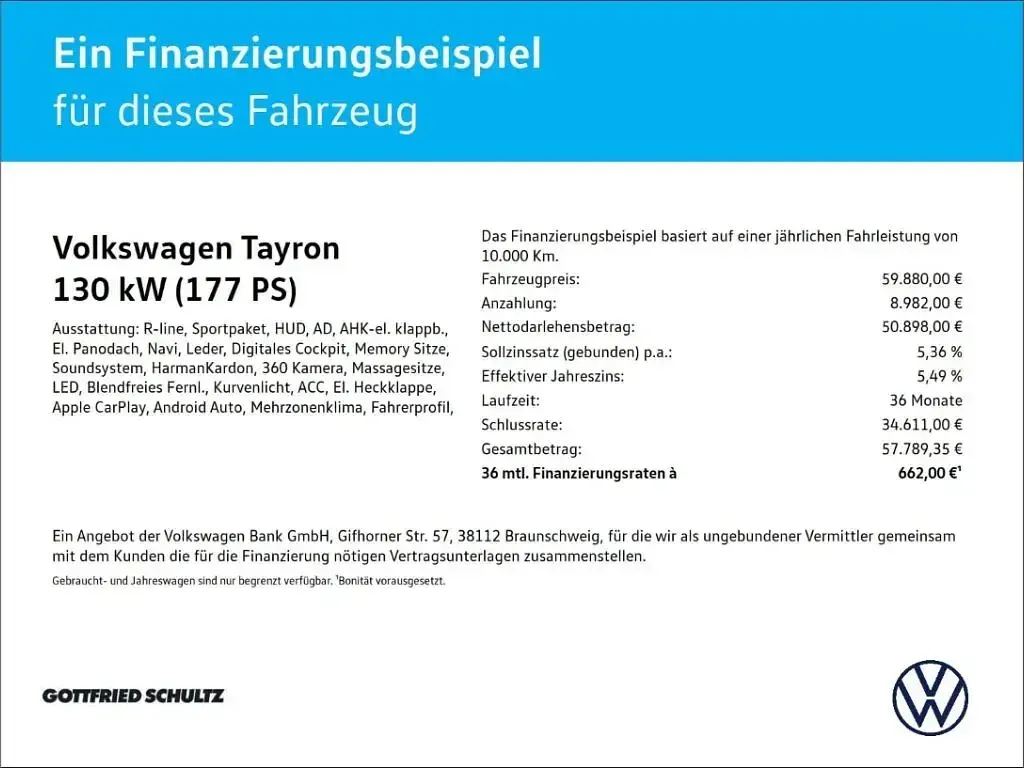 Gebraucht VW Tayron R-line 177 PS (130 kW) 2026 Weiss SUV