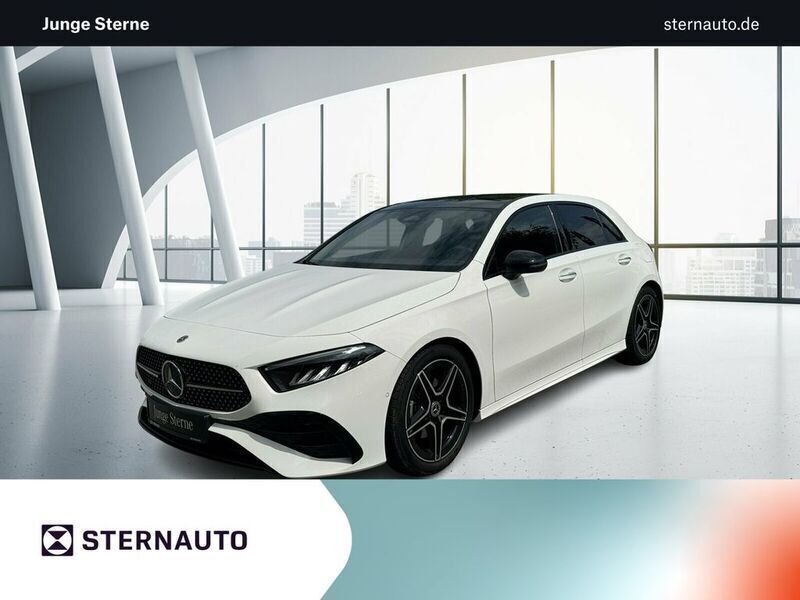 Unilack polarweiß Gebraucht 2024 Mercedes A200 AMG line Limousine | 32.963 € (Fairer Preis) - Bild 1/4