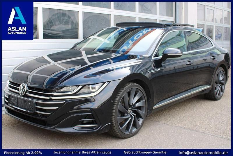 Blau Gebraucht 2021 VW Arteon R-line Limousine | 35.890 € (Fairer Preis) - Bild 1/4