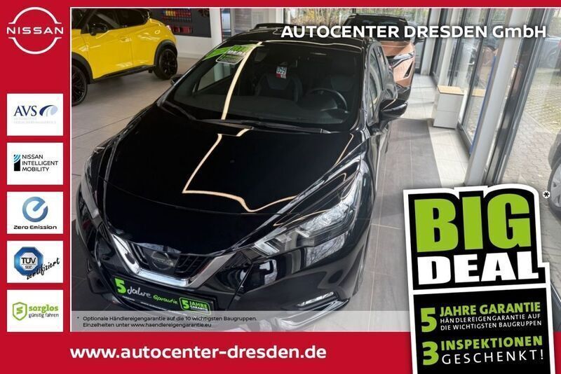 Schwarz (m) (metallic) Gebraucht 2021 Nissan Micra Kleinwagen | 11.980 € (Superpreis) - Bild 1/4