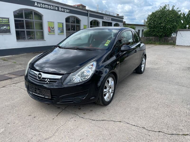 Saphirschwarz mi2 (metallic) Gebraucht 2009 Opel Corsa Edition Kleinwagen | 1.499 € (Guter Preis) - Bild 1/4
