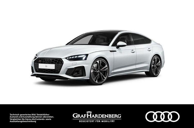 Gletscherweiß metallic Gebraucht 2023 Audi S5 Sportback Ambiente Kleinwagen | 51.980 € (Guter Preis) - Bild 1/4